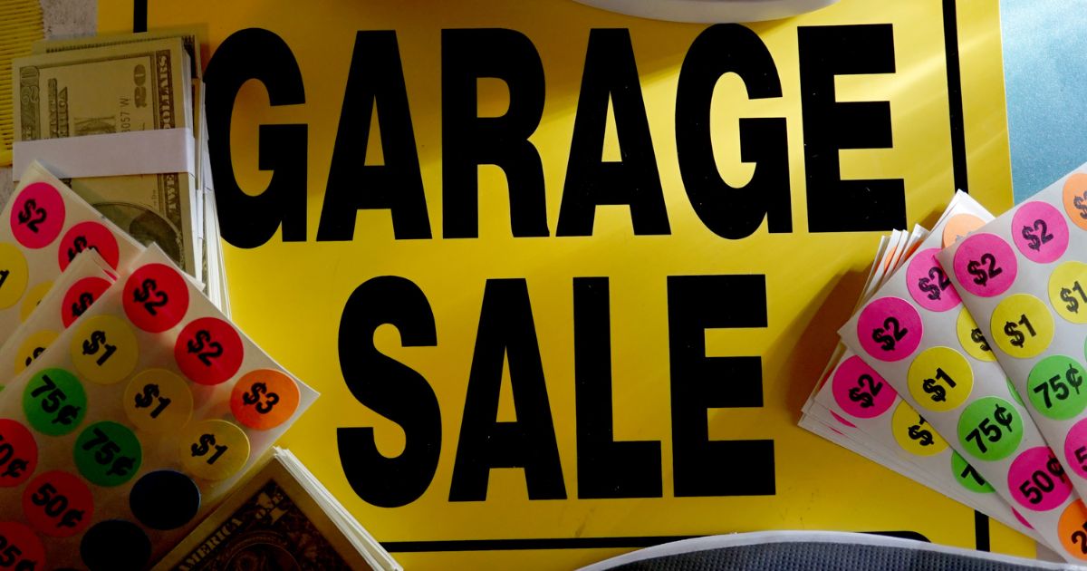 garage sale materials